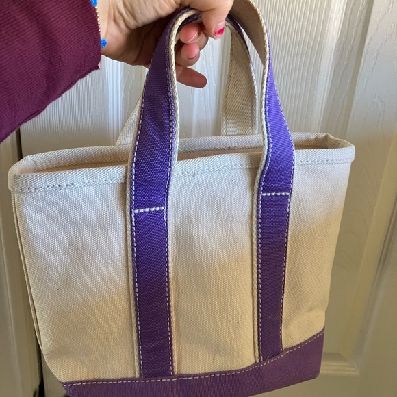 Lands End Purple Tote Bag - small - Picture 5 of 8